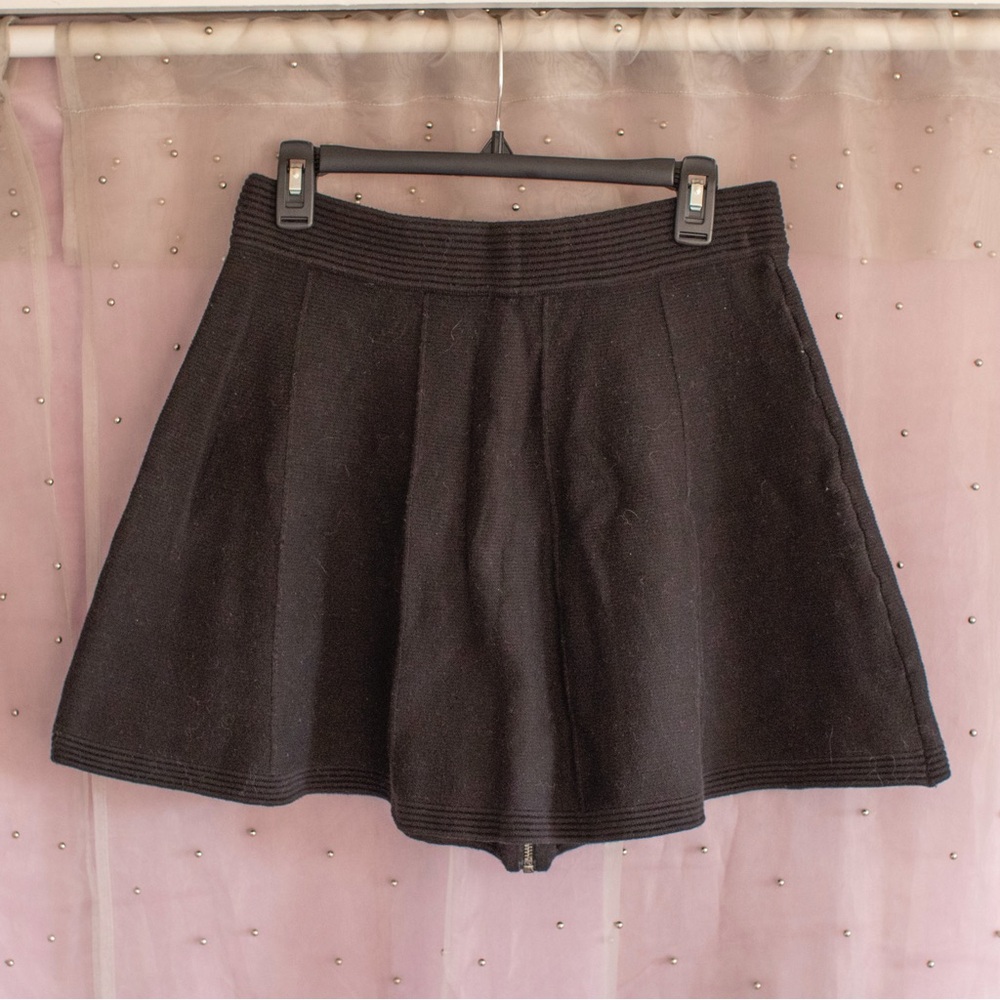 Cynthia Rowley Zip Up Knit Skater Skirt